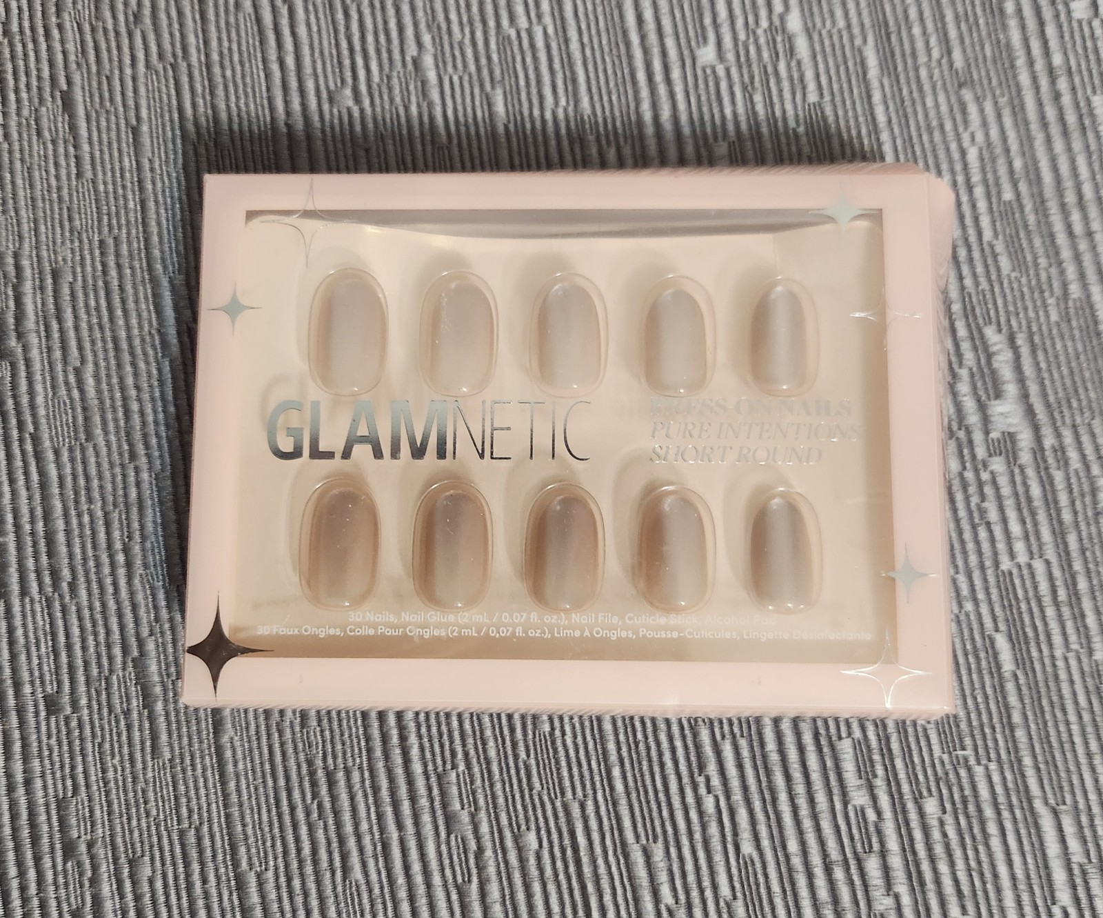 Glamnetic Nails Press On Nails Pure Intentions Short Round