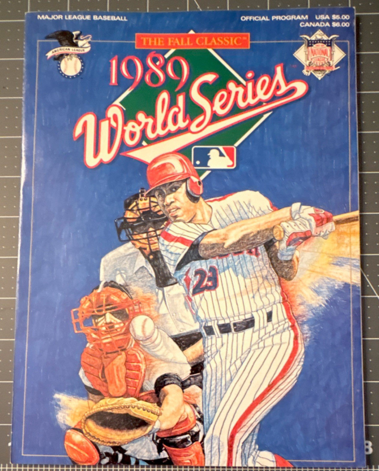 MLB 1989 World Series Official Program Oakland Athletics Toronto Blue Jays