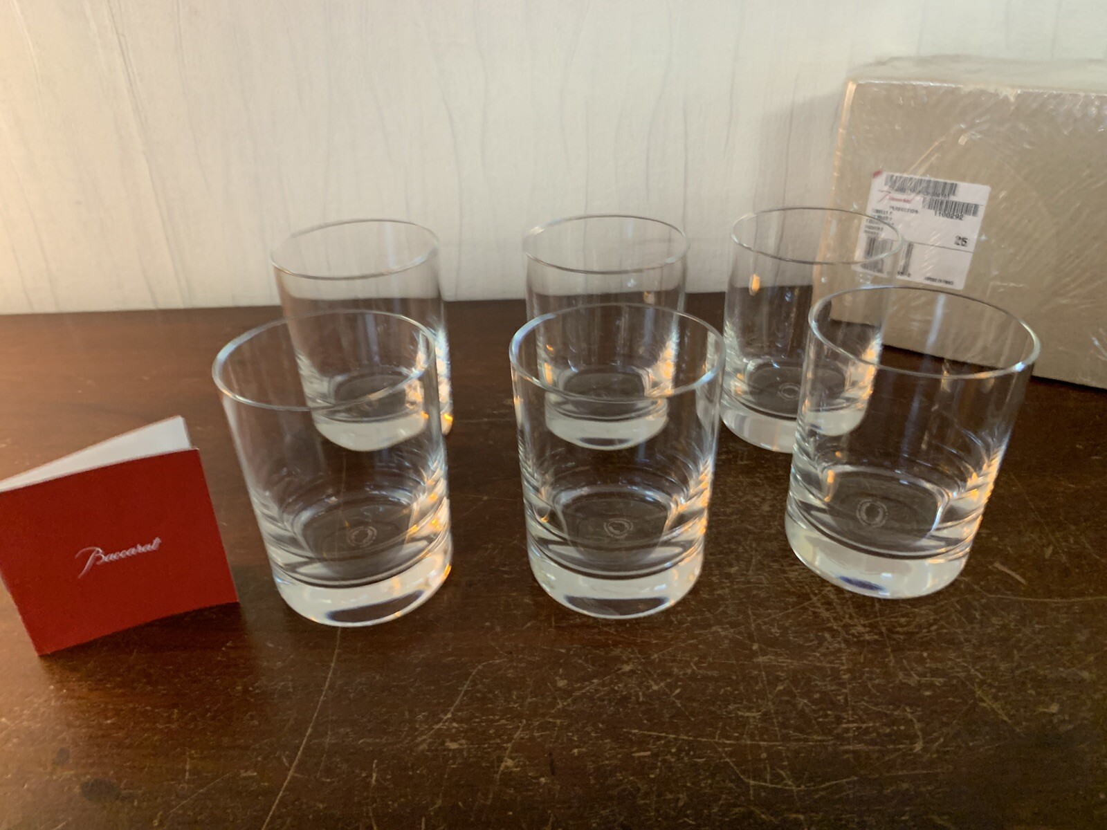 1 Lot Of 6 Whisky Glasses Model Perfection Crystal BACCARAT (Price 6 Glasses)