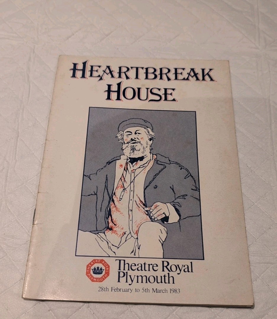 Heartbreak House Theatre Prog The Royal Plymouth 1983 SIGNED Simon Ward. B82*