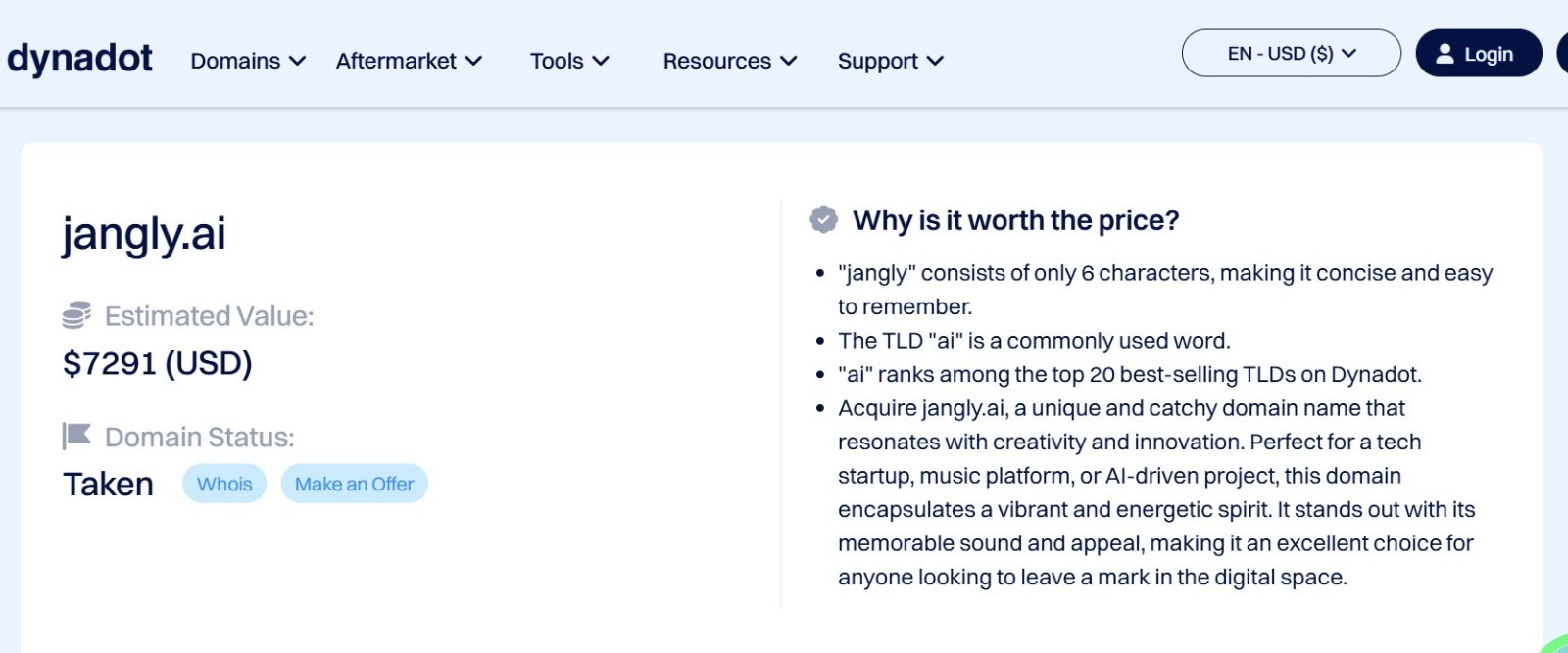 JANGLY.Ai   JANGLY   Premium SIngle Word 6 Letters .AI Domain Name For Sale