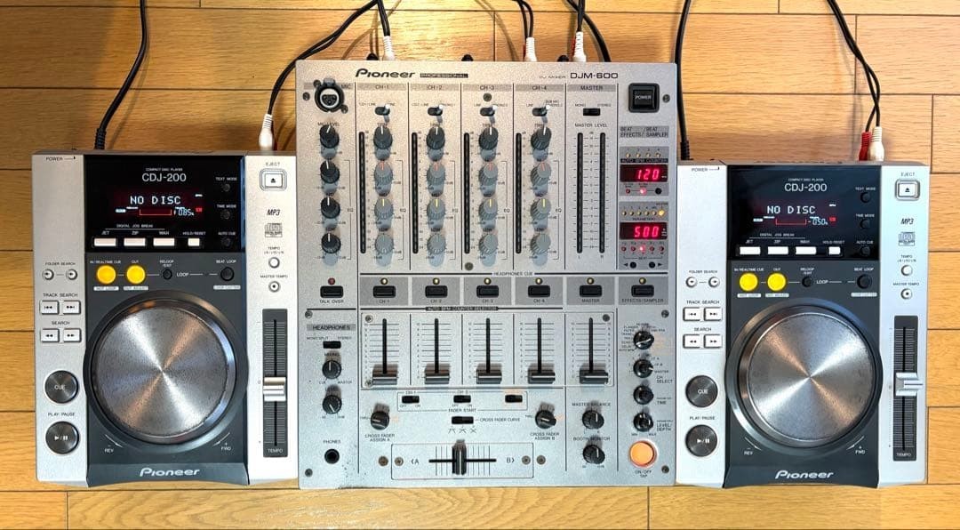 Pioneer DJM-600 & CDJ-200 Set, Tested and Working, DJ Mixer from Japan