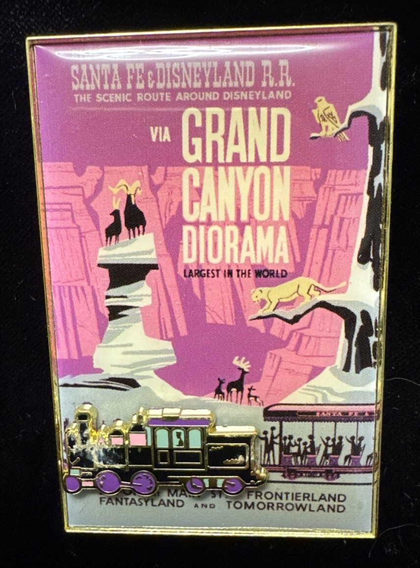 Disney Imagineering Railroad Poster Pin - Grand Canyon Diorama,  LE 300