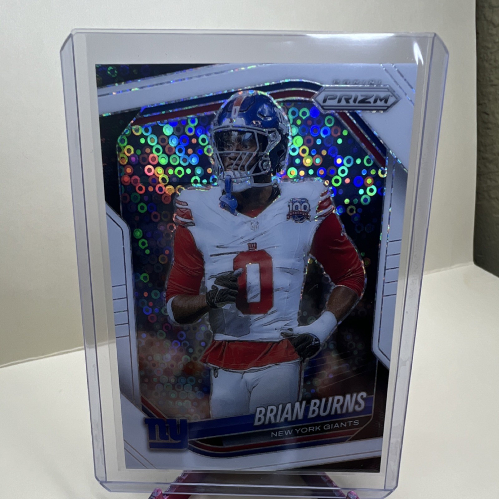 Brian Burns #147 2025 Panini Prizm Disco Prizm New York Giants NFL Football