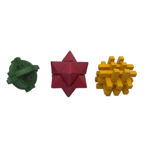 Colourful Wooden Puzzle Set - Mi Toys