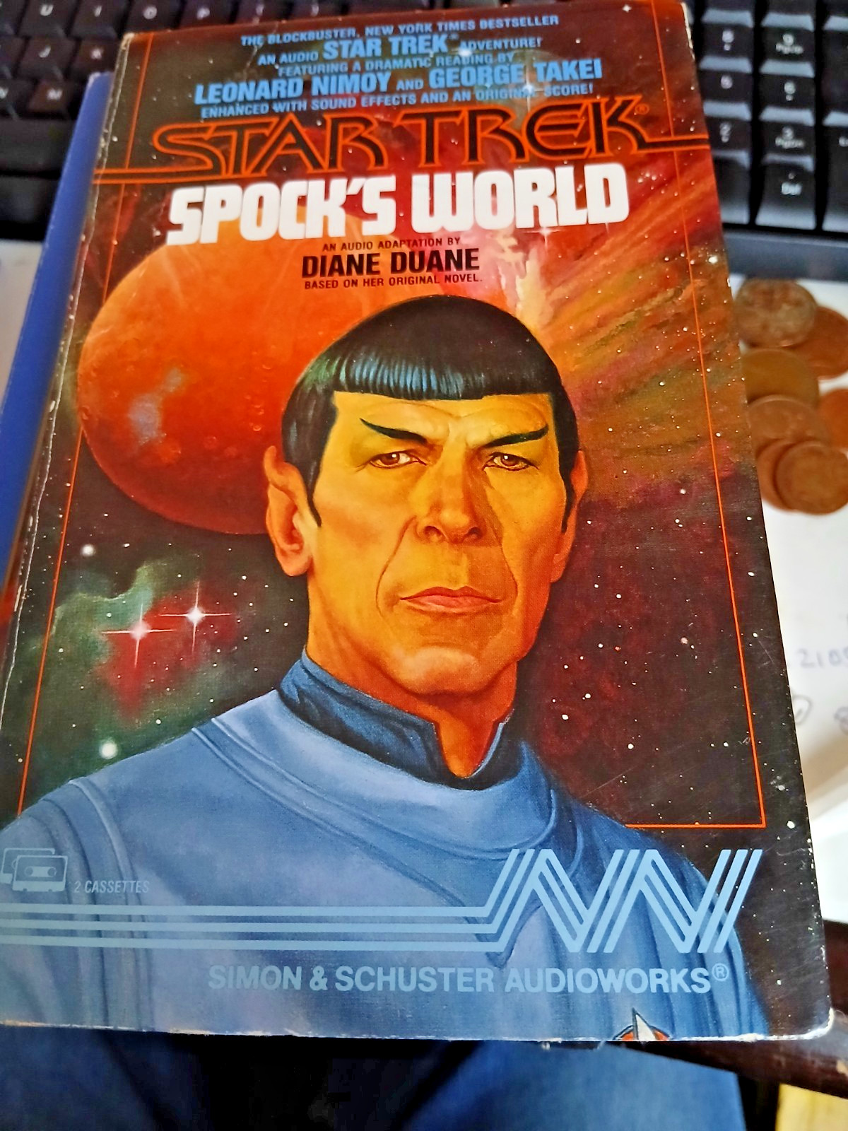 Star Trek Spock’s World Diane Duane 1989 Audiobook Cassette Tape Sci-Fi