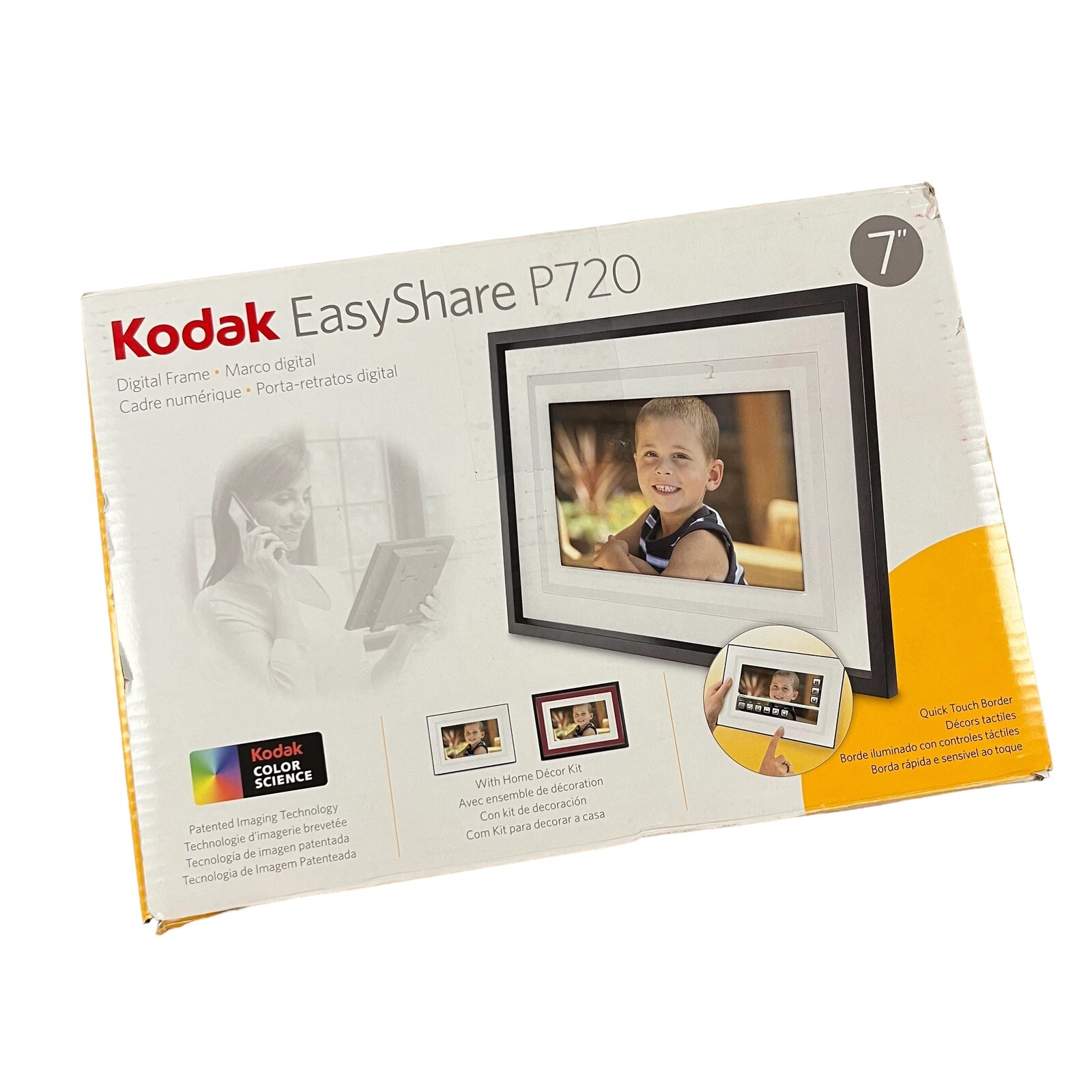 Kodak EasyShare P720 Digital Picture Frame 7" Black Open Box