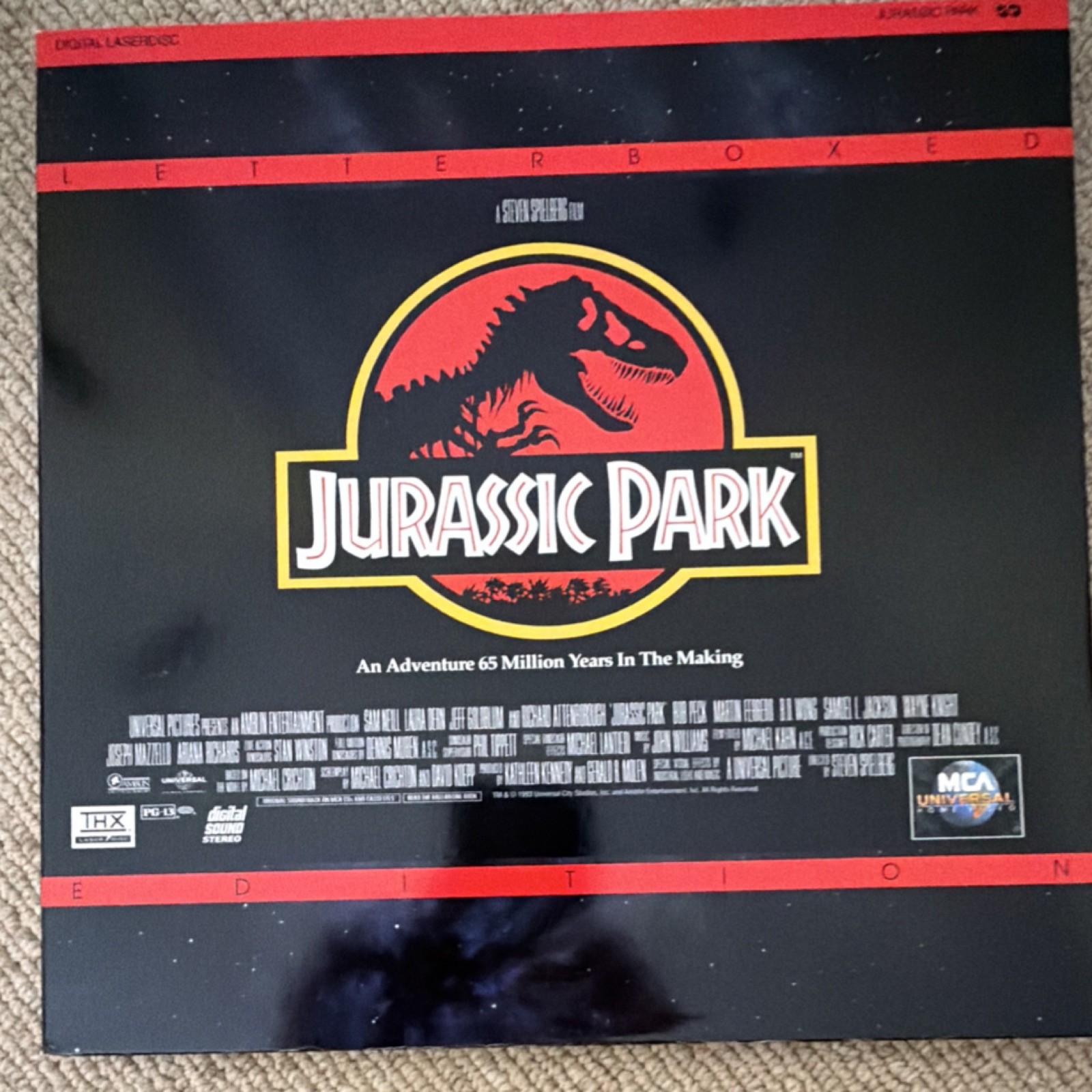Jurassic Park LaserDisc Letterboxed Edition Steven Spielberg Sam Neill Laura De…