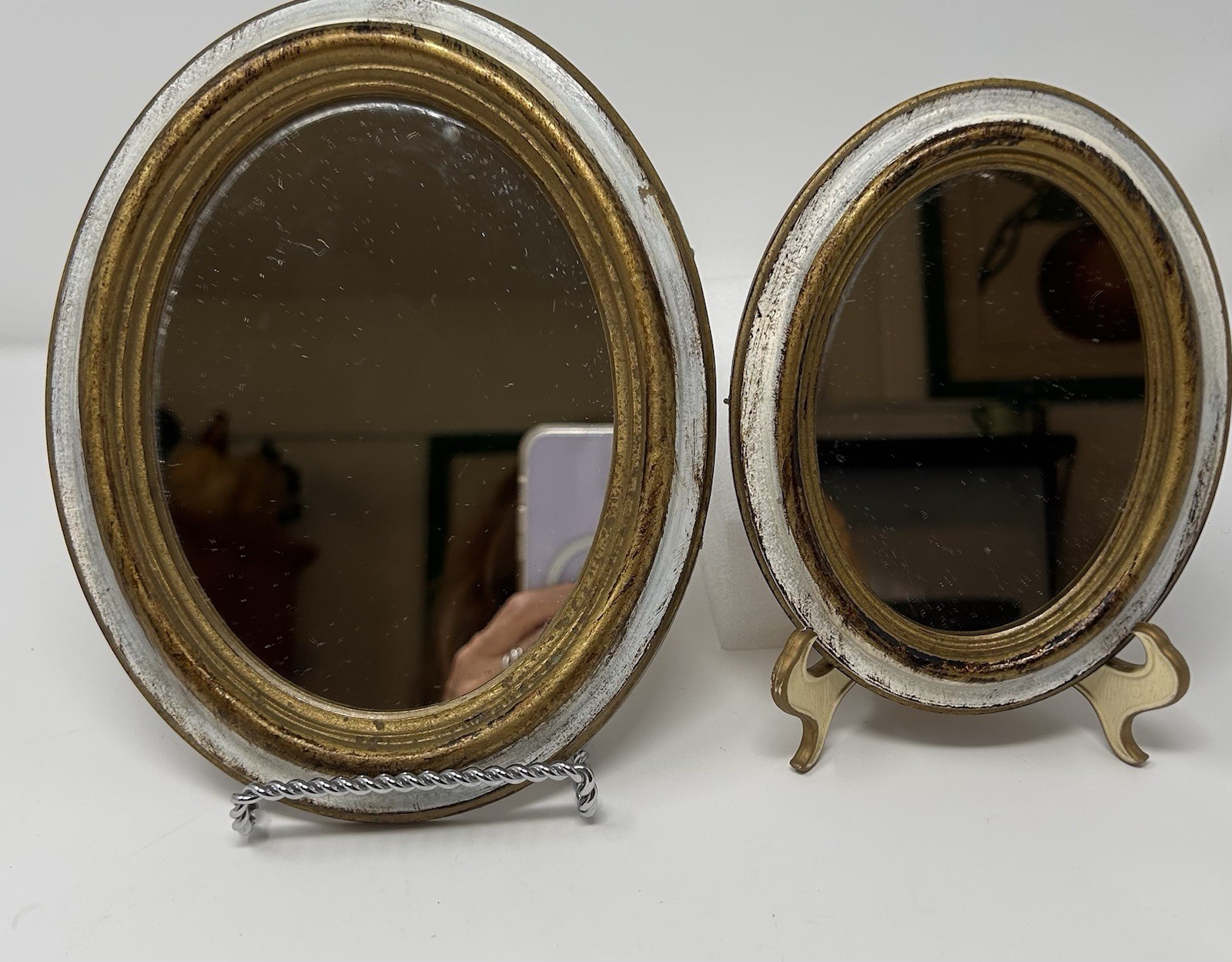 VTG MCM Trade Mark Made In Italy Wall Mirrors Set Of 2 Great For Gallery Wall