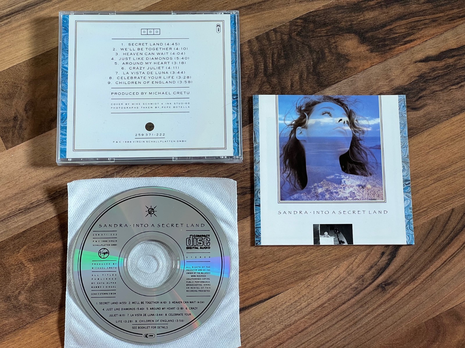 SANDRA Into A Secret Land OOP 1988 GERMANY CD album Michael Cretu