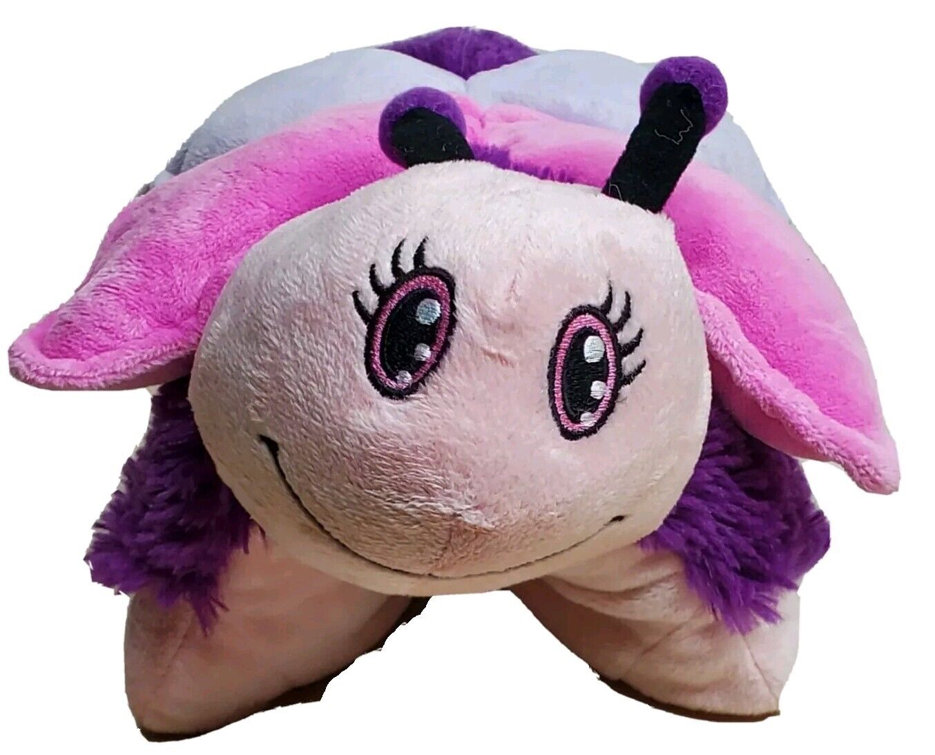 Butterfly Pillow Pet Purple Pink Pee-wees Butterflies Lover Gift 13” x 12”