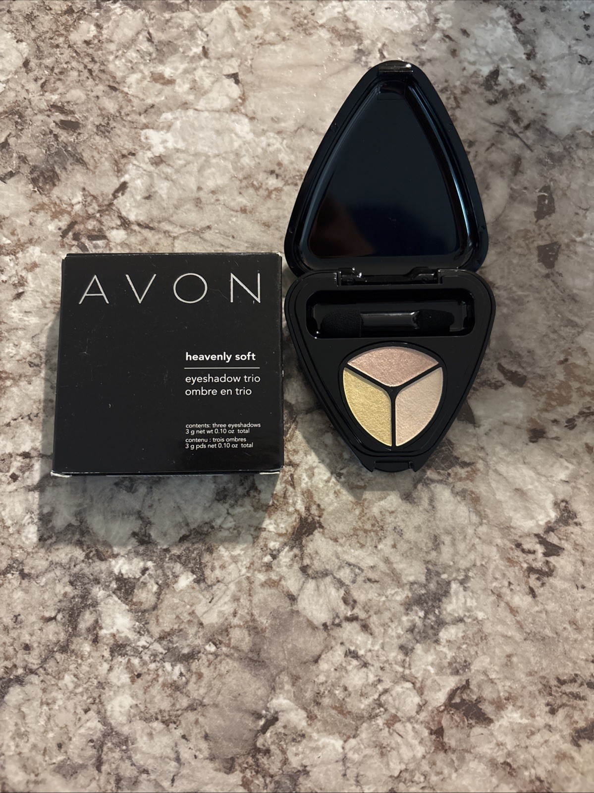 AVON Heavenly Soft Eyeshadow Trio NUDE TRIO RARE Hard To Find New With Box