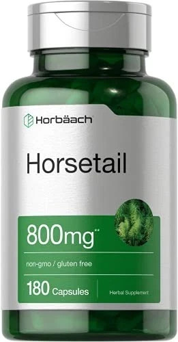 Horbaach Horsetail Herb Extract 800mg NonGmo Gluten Free Supplement 180 Capsule
