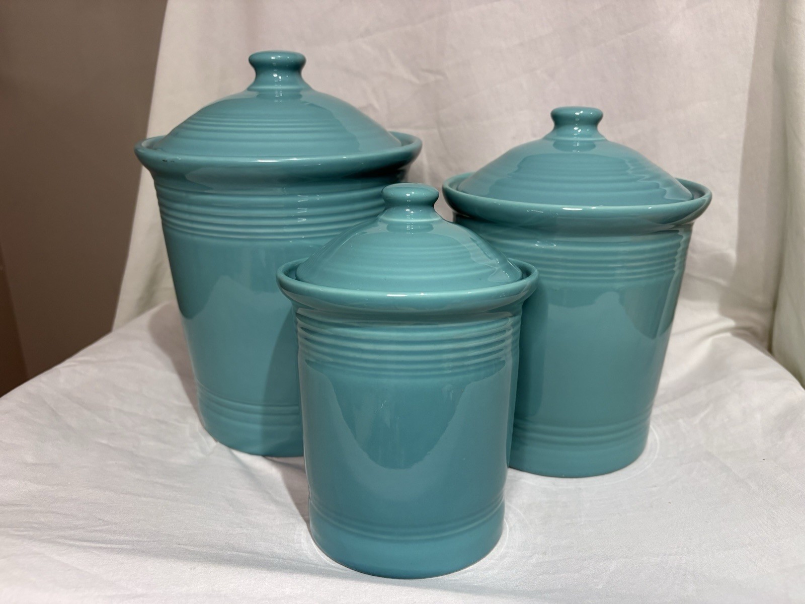 Fiesta Turquoise 3 Canister Set Retired