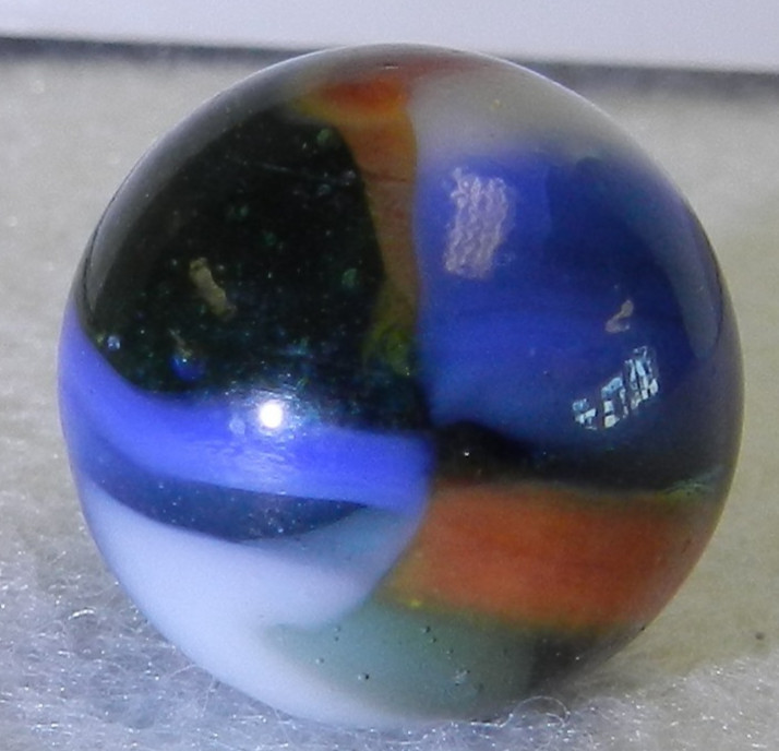 #19921m Vintage Peltier Glass Marble .65 Inches