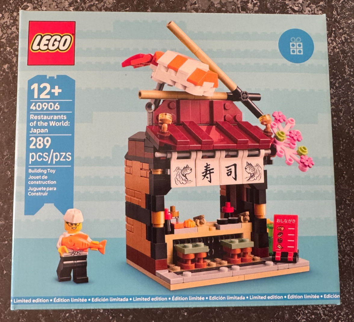 40906 LEGO Restaurants of the World Japan Set 289 Pieces Sushi Building Kit NEW