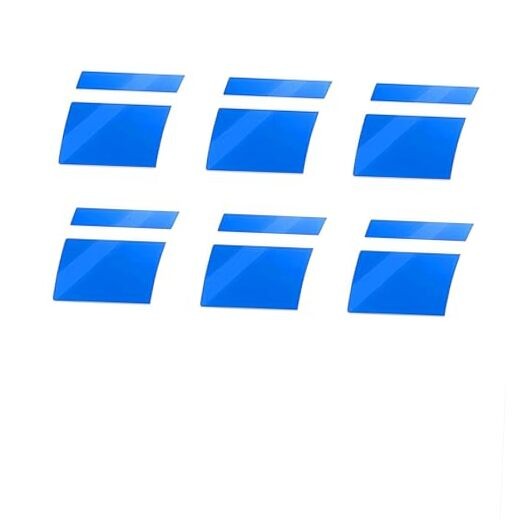 Wheel Rim Decal Stripes, Reflective Wheel Rim Stickers, 18-21 Inch 6 PCS Blue