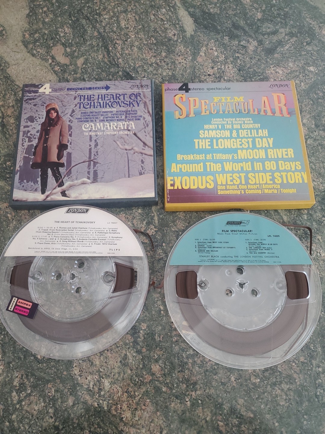Phase 4 Stereo Lot Film Spectacular Stanley Black Camarata Tchaikovsky Reel Tape