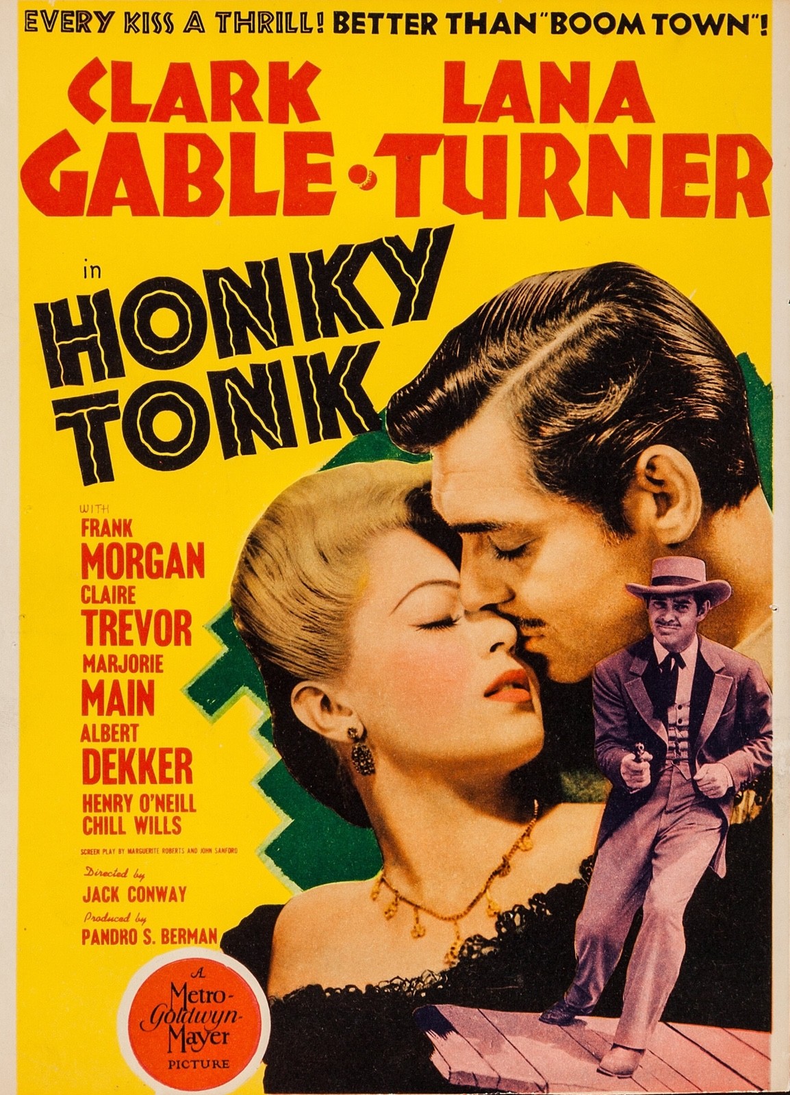 Honky Tonk B&W 16mm feature Clark Gable Lana Turner 1941  6.6 imdb MG220.4