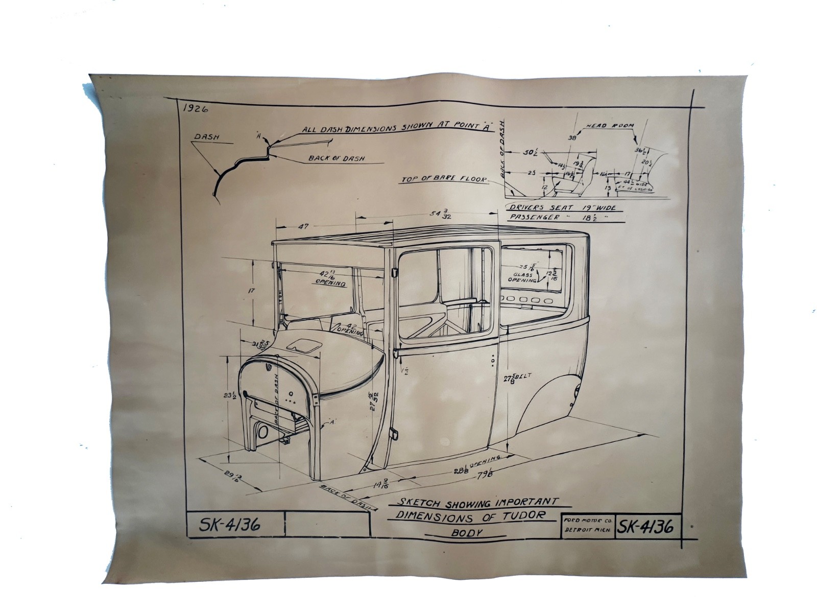 Ford motors poster 18x24"