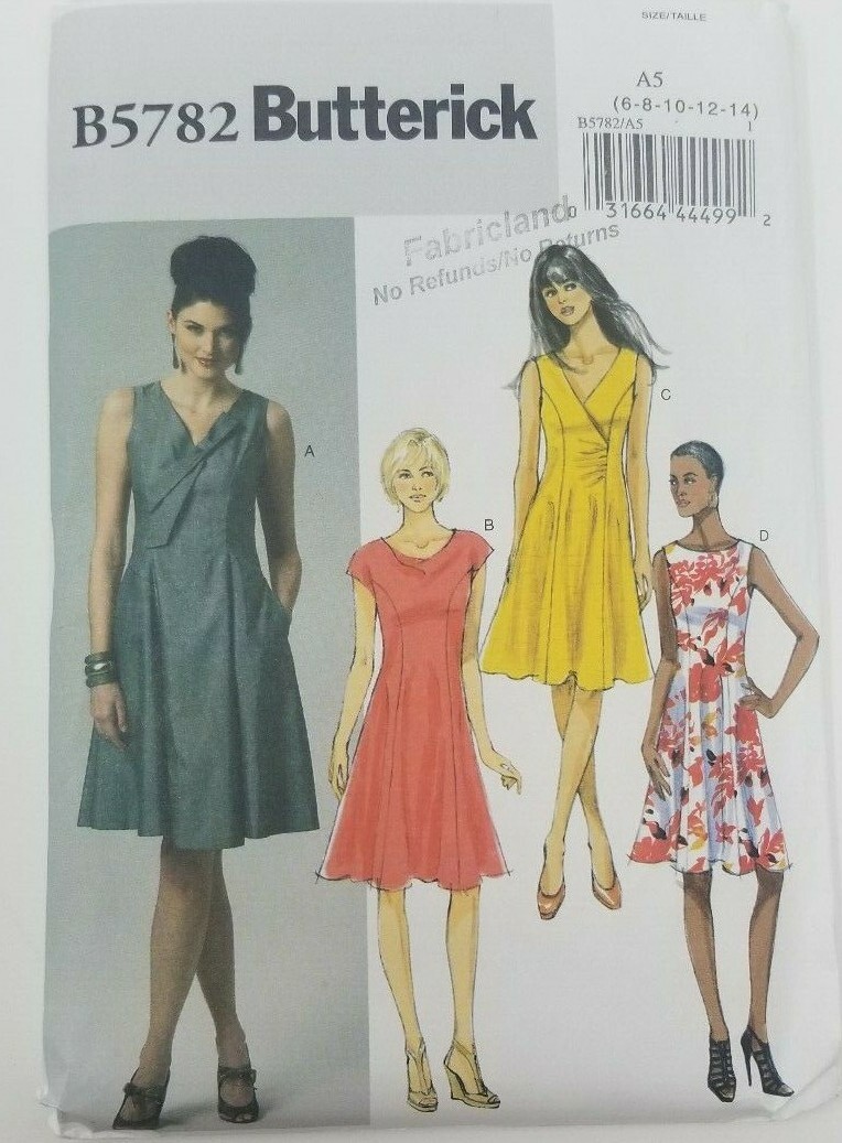 Butterick B5782 Misses Fit and Flare Summer Dress Sewing Pattern Sizes 6-14