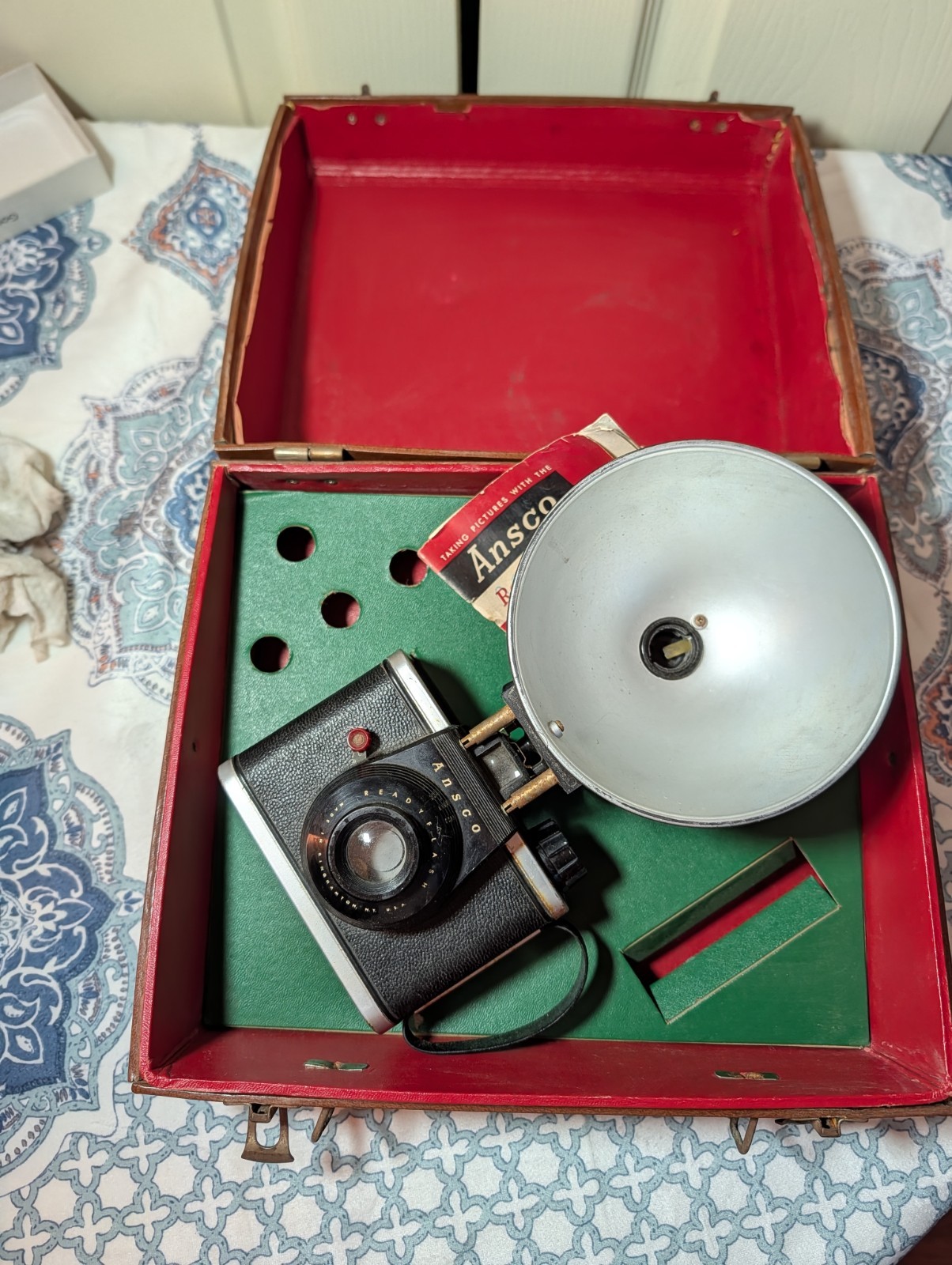 Ansco Readyflash Camera Kit | Original Case & Flash | Become a 1950s Paparazzi 