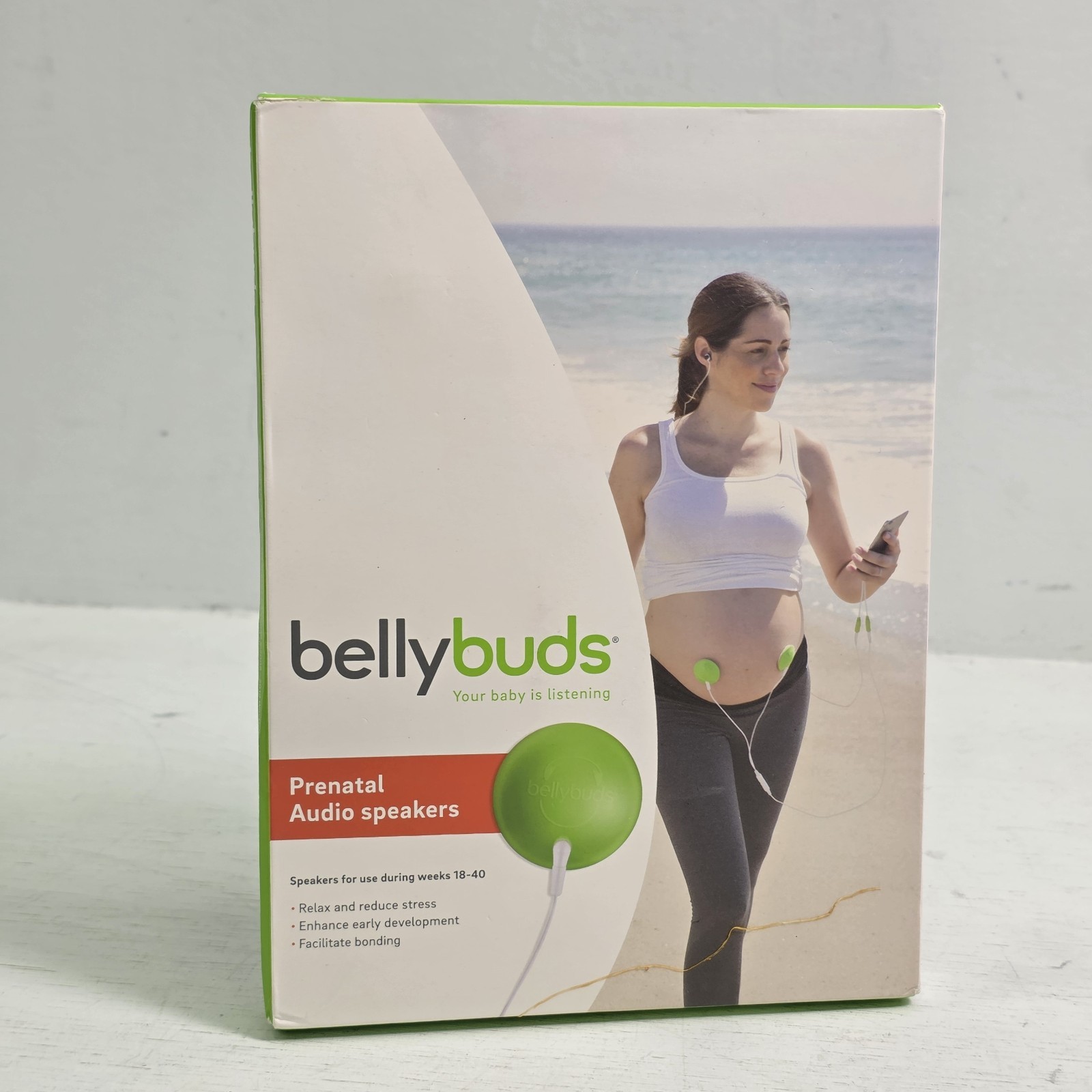 WavHello BellyBuds Belly Prenatal Audio Speakers Weeks 18-40 Baby New Sealed
