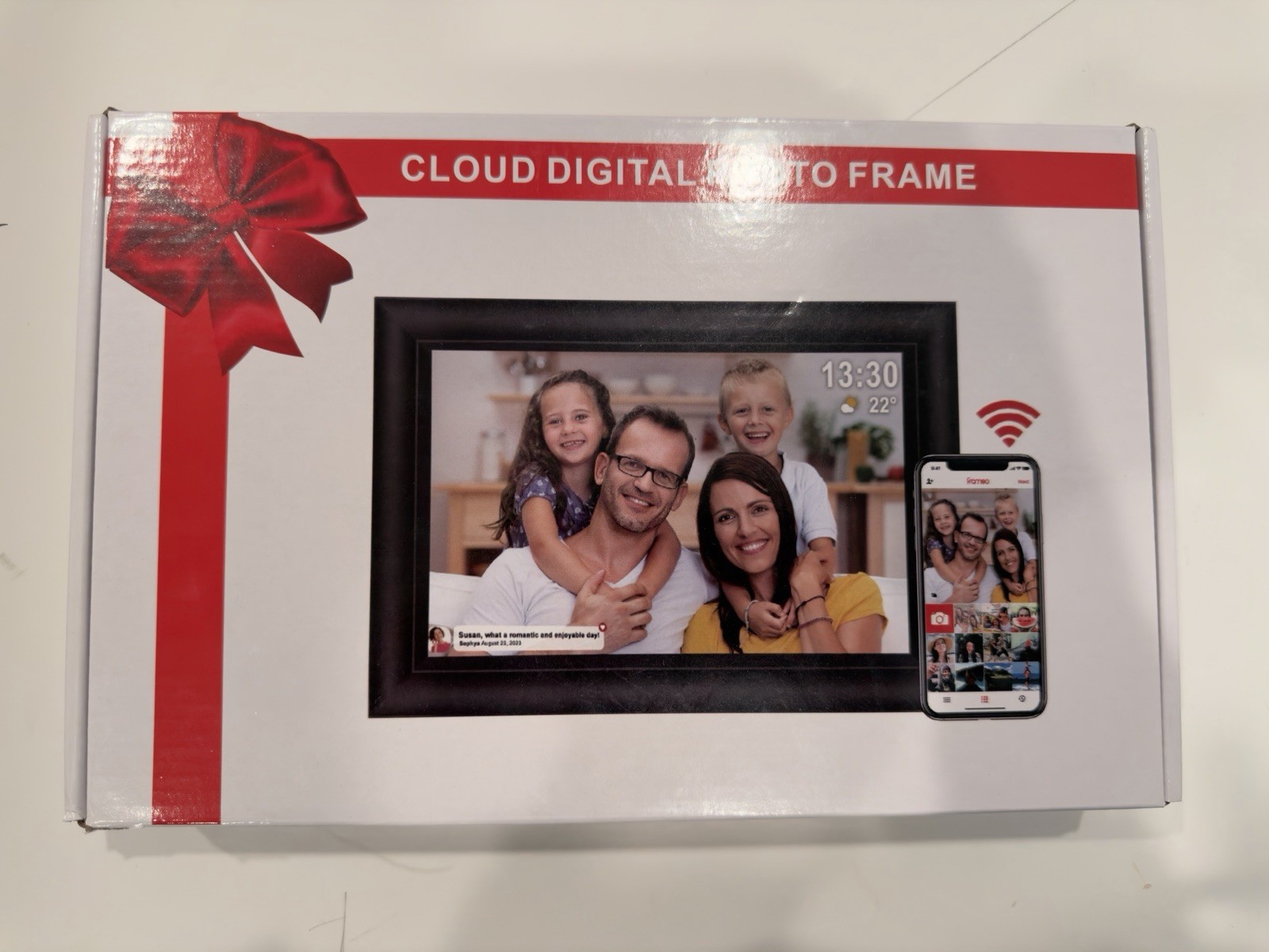 Frameo 10.1 Inch Black WiFi Digital Photo Frame