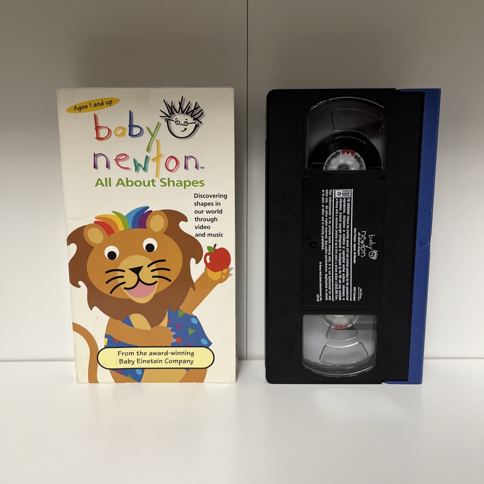 Baby Newton All About Shapes VHS Good Condition VHS Baby Einstein VHS