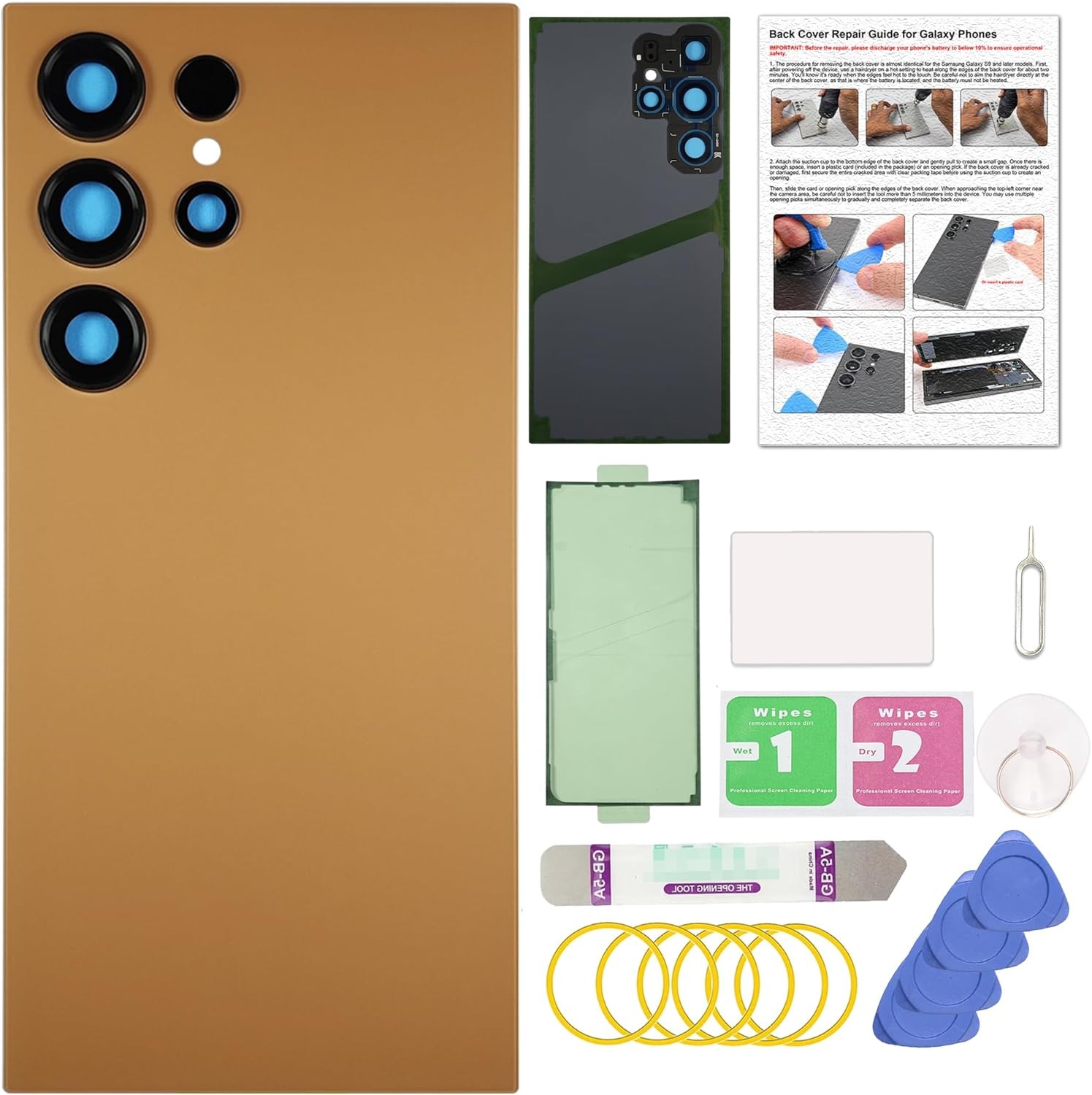 Compatible with Galaxy S24 Ultra Back Cover Replacement Back Housing