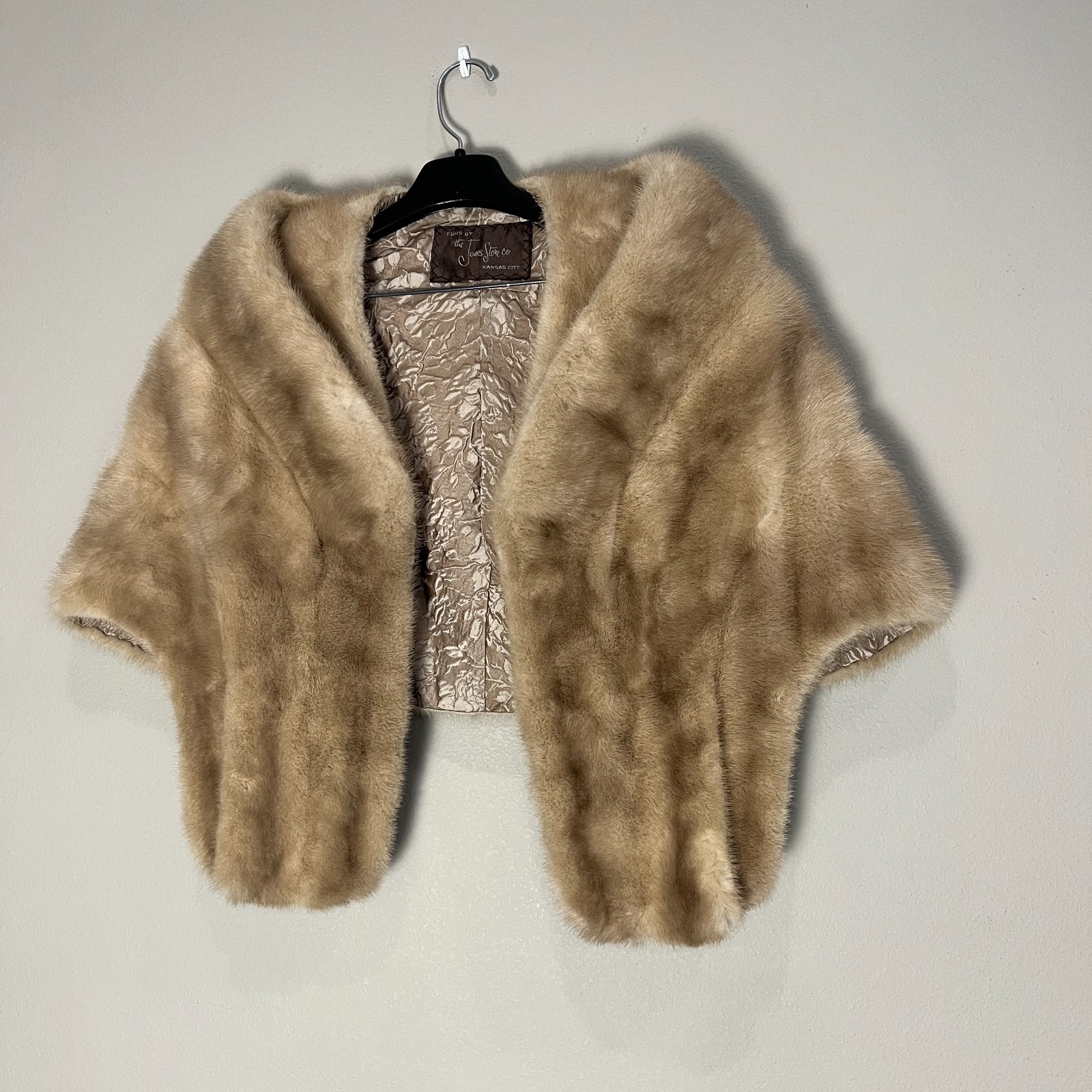 Blond Mink Stole Real Fur the Jones Store de longpre Pockets Excellent
