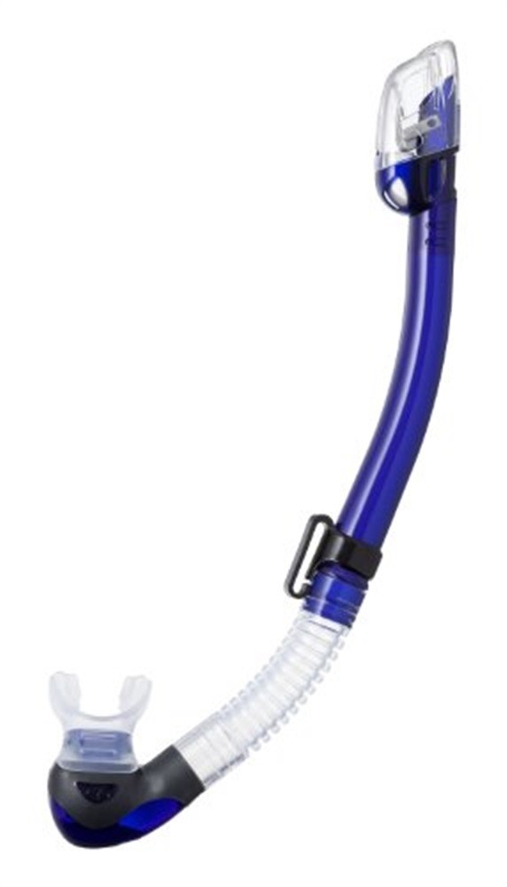 TUSA Scuba Diving Hyperdry Elite Max II Snorkel - Cobalt Blue