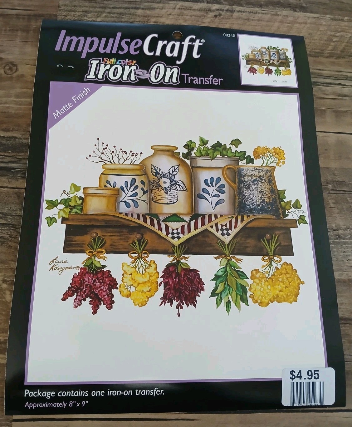 Impulse Craft Color Iron On Transfer Farm Country Kitchen Plants Flowers Cottage