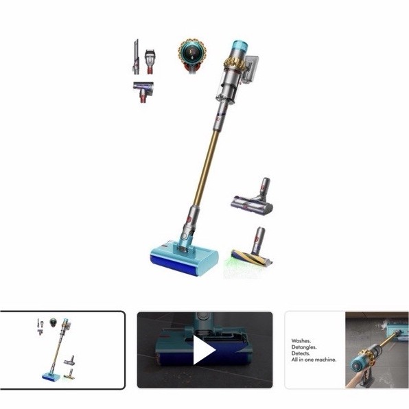 New in Box Dyson v15s Detect Submarine Absolute Vacuum Mop with Furniture Kit