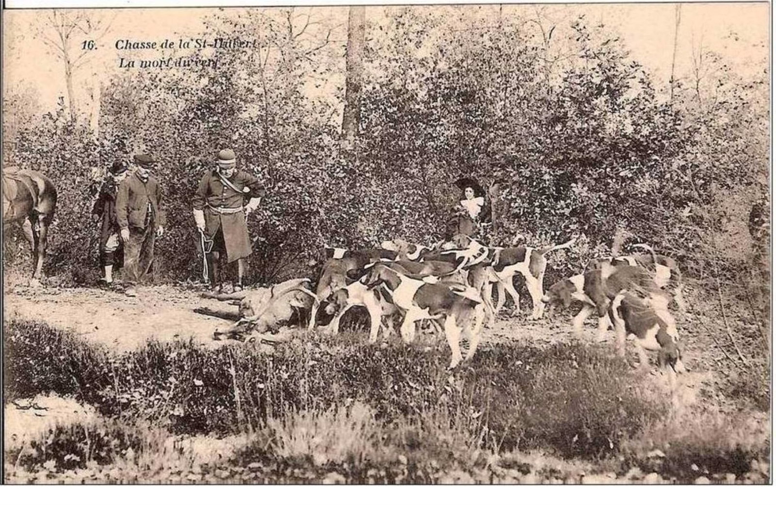 Hunting. Hunting Of St. Hubert. The Death Of The Deer.