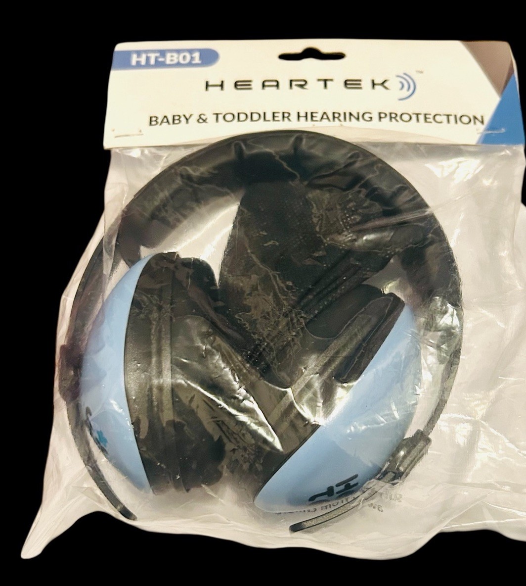 HearTek Junior/Child Hearing Protection Earmuffs Blue & Black HT-B01