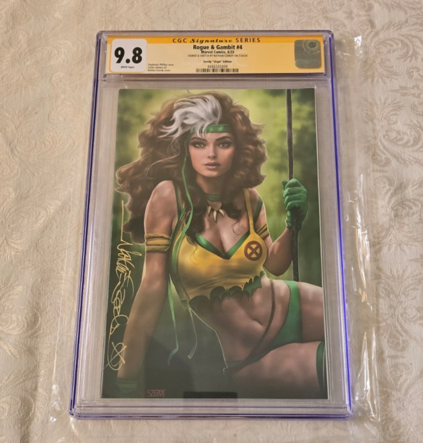 Rogue & Gambit #4 - CGC SS 9.8 Signed by Nathan Szerdy - Savage Land Variant