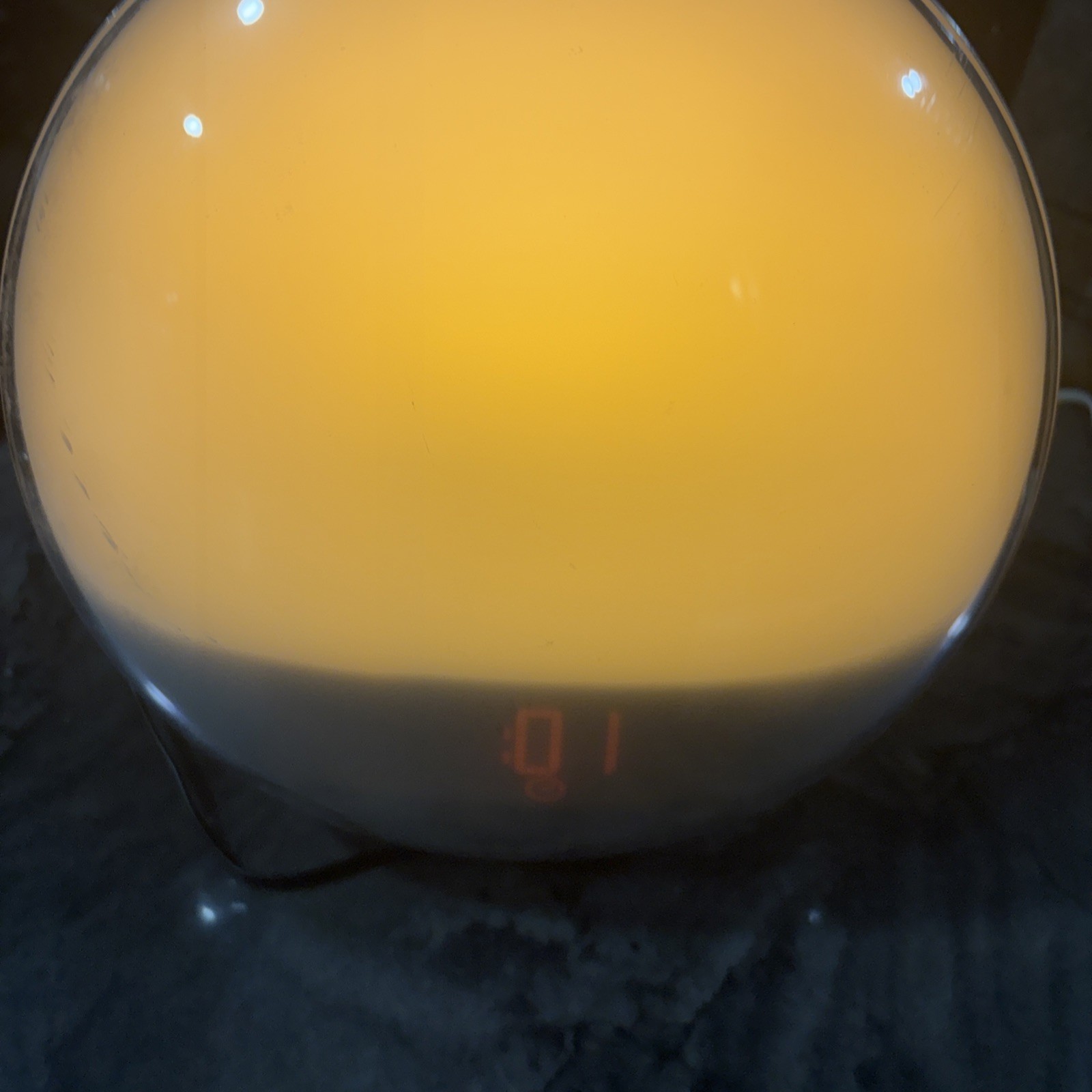 Philips SmartSleep Wake Up Light Clock Alarm Sunrise Sunset  HF3520 W Charger 