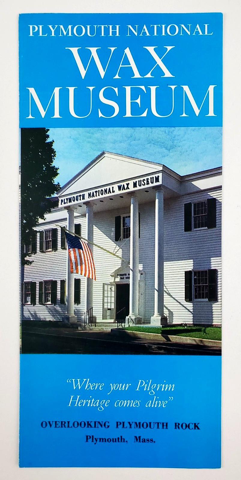 1960s Plymouth Massachusetts National Pilgrim Wax Museum Vintage Travel Brochure