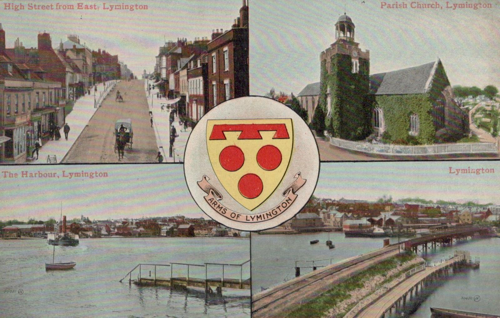 Hampshire Postcard - View of Lymington   VT20