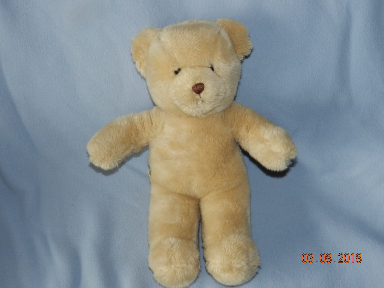Build a Bear  16" Stuffed Plush Light Brown Teddy Bear w dark brown Nose & Ears