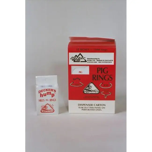 Hog Rings Pig Red 100 Decker Livestock Supplies