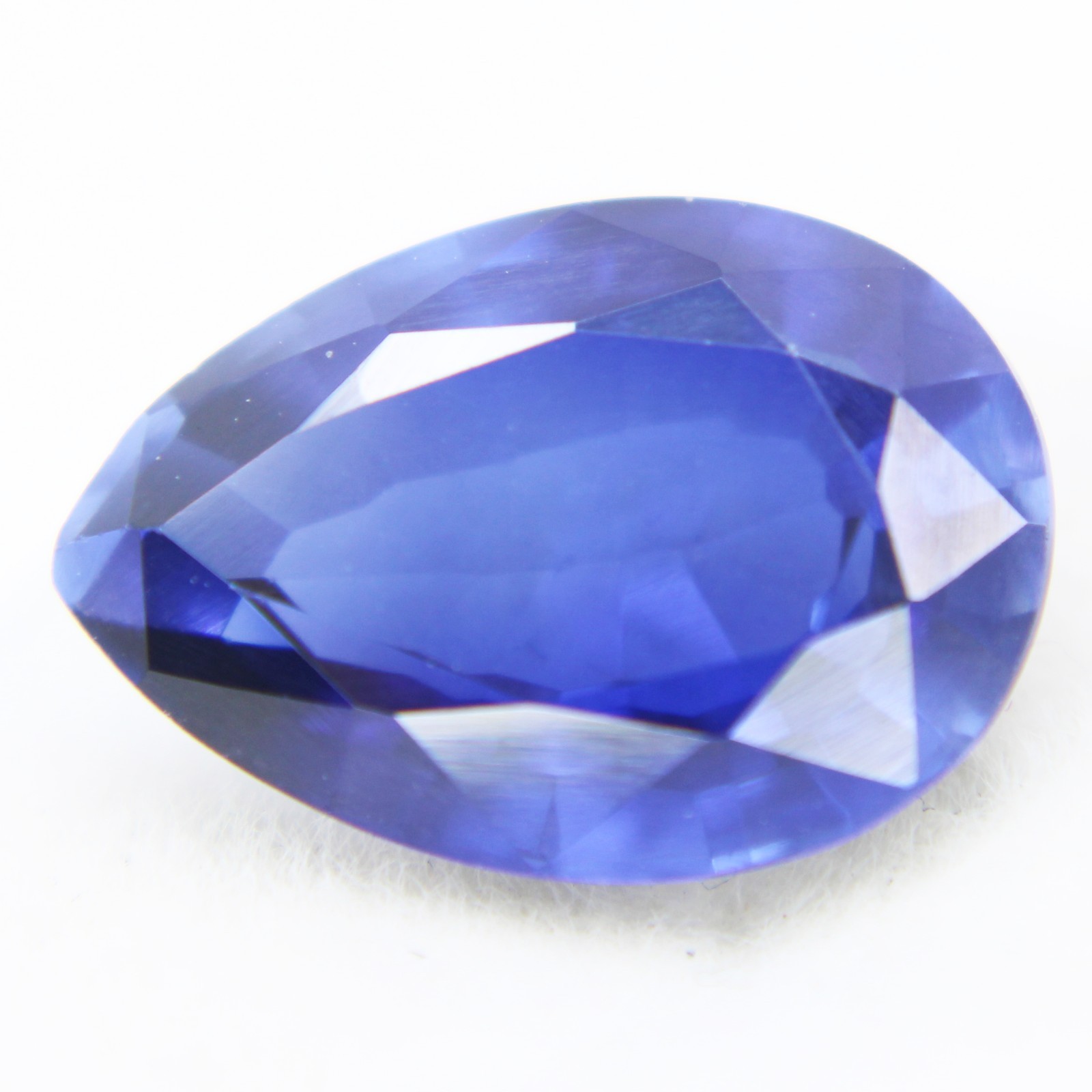 Certified 6 Ct Natural Benitoite Loose Gemstones Pear Cut Brilliant Clarity
