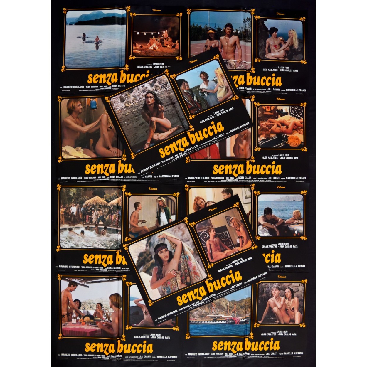 fotobuste SENZA BUCCIA lilli carati olga karlatos ilona staller aliprandi F128