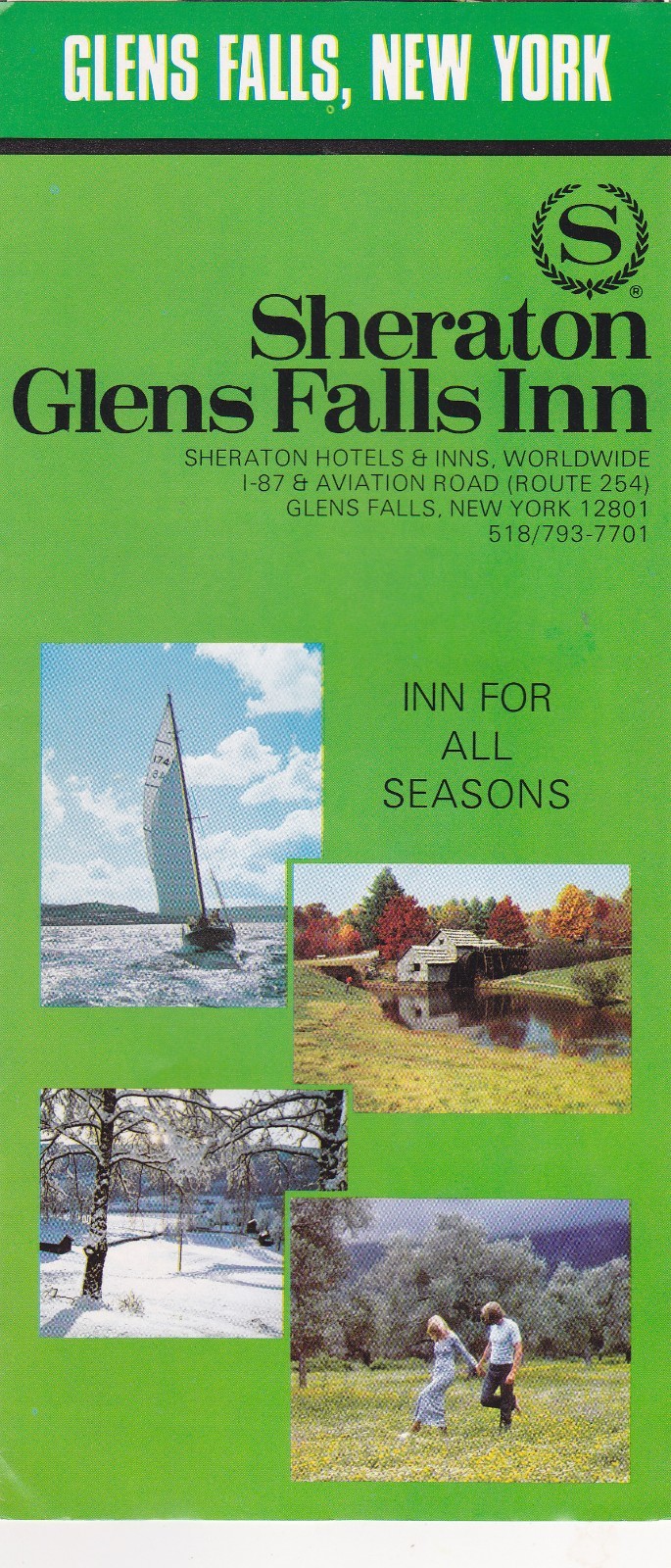 1970's Sheraton Glens Falls Inn Glens Falls New York Brochure