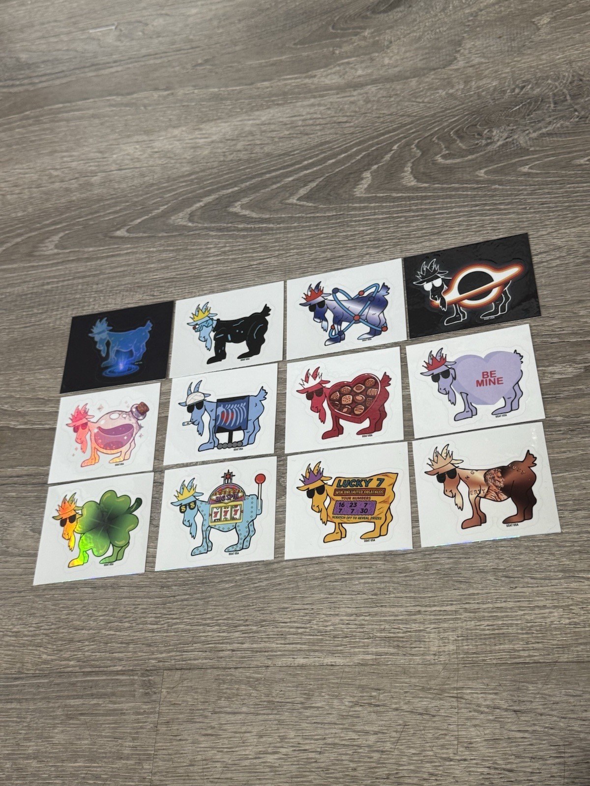 GOAT USA Stickers -  SUBSCRIPTION 12 STICKER PACK- VERY RARE - FREE SHIPPING!