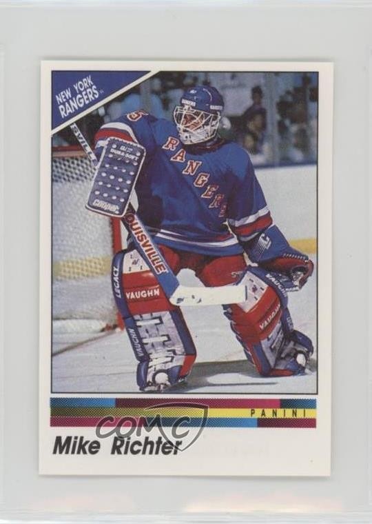 1990-91 Panini Album Stickers Mike Richter #345 v5u