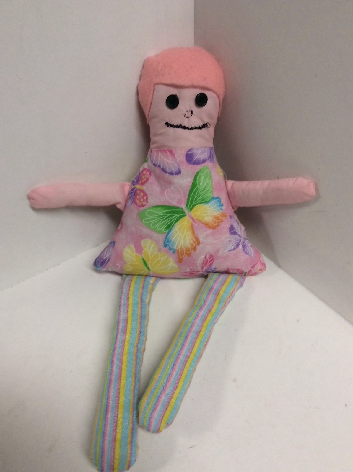 Dammit Doll Stress Reliever Pink Butterfly H16