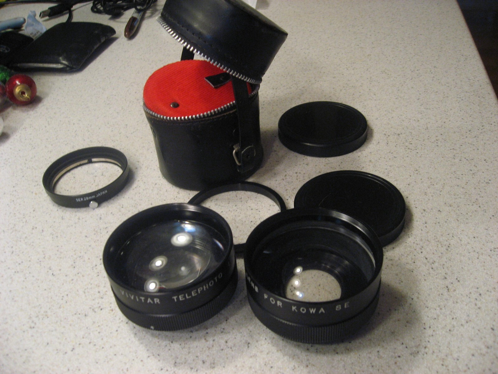 Vivitar for Kowa SE Telephoto and Wide Angle Lenses with Case ASIS