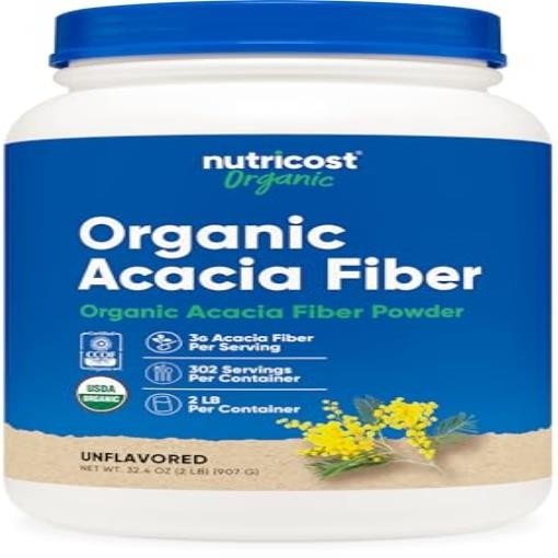 Nutricost Organic Acacia Fiber Powder (2 LB) - USDA Certified Organic, Non-GMO